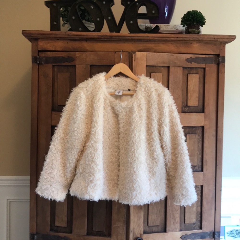 CAbi faux furry jacket M